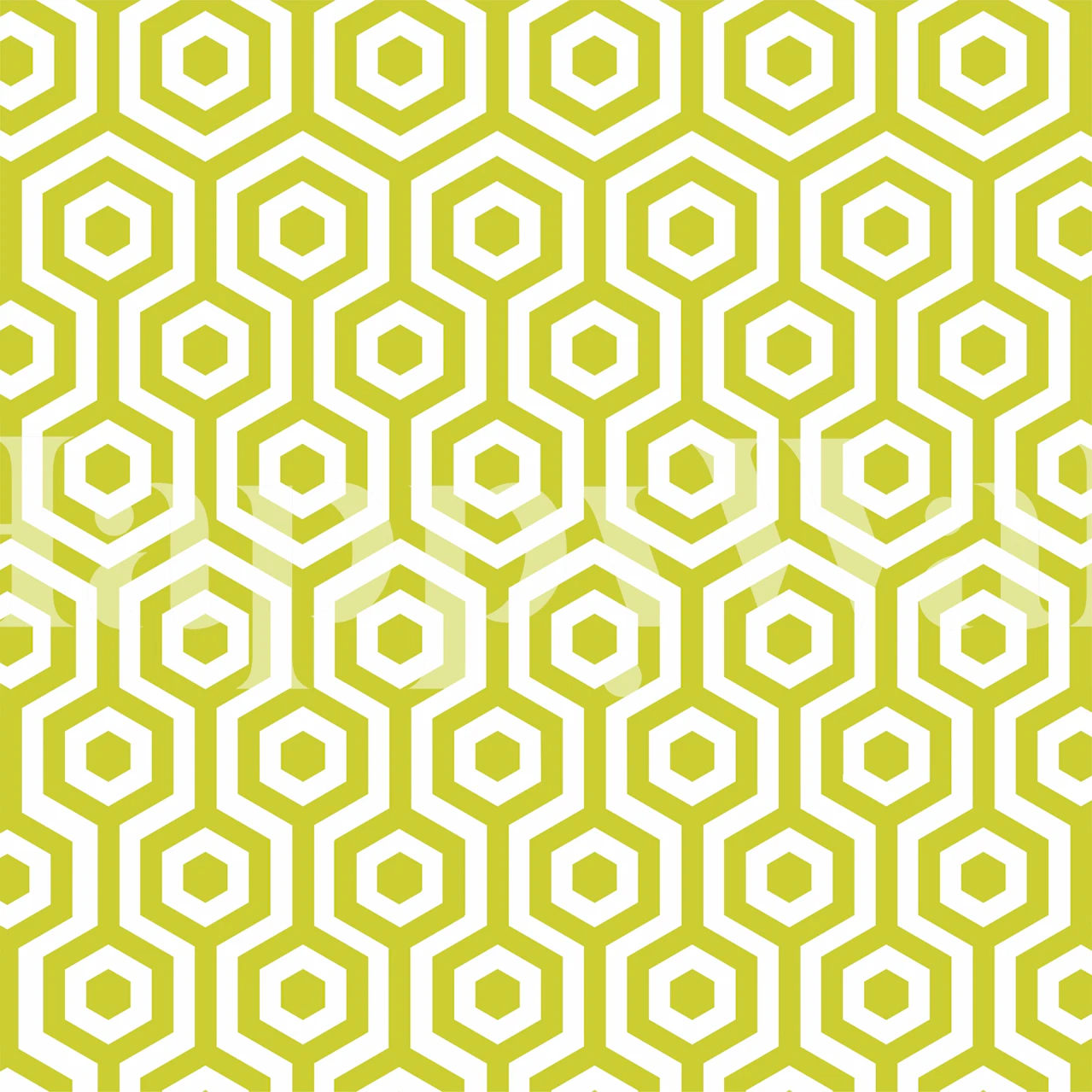 Fototapeta s limetkově zeleným a bílým voštinovým geometrickým vzorem