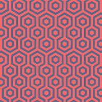 Navy blue magenta hexagon pattern tapete