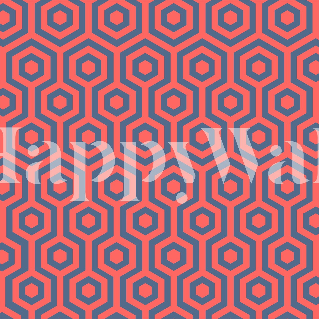 Navy blue a magenta hexagonální vzor