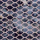 Ogee pattern in indigo marble
