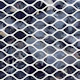 Dark blue marbel pattern ogee style
