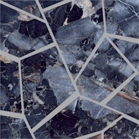Geometric marble in dark blue stone tapete