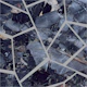 Geometric marble in dark blue stone