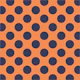 Large scale indigo polka dots pattern