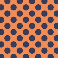 Large scale indigo polka dots pattern tapete