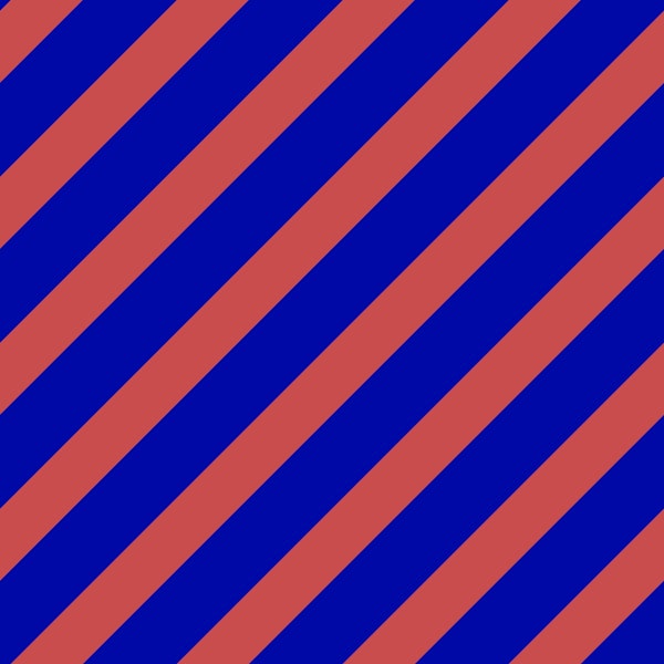 Cool blue and red striped