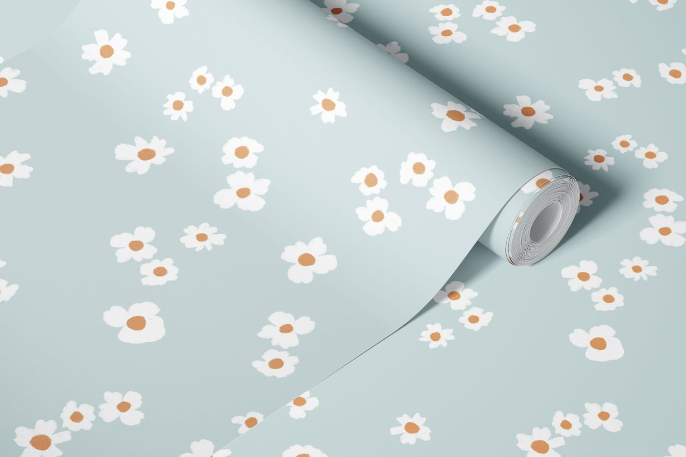 Minimal florals wallpaper roll