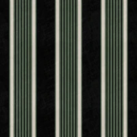Antique stripes in olive green black cream behang