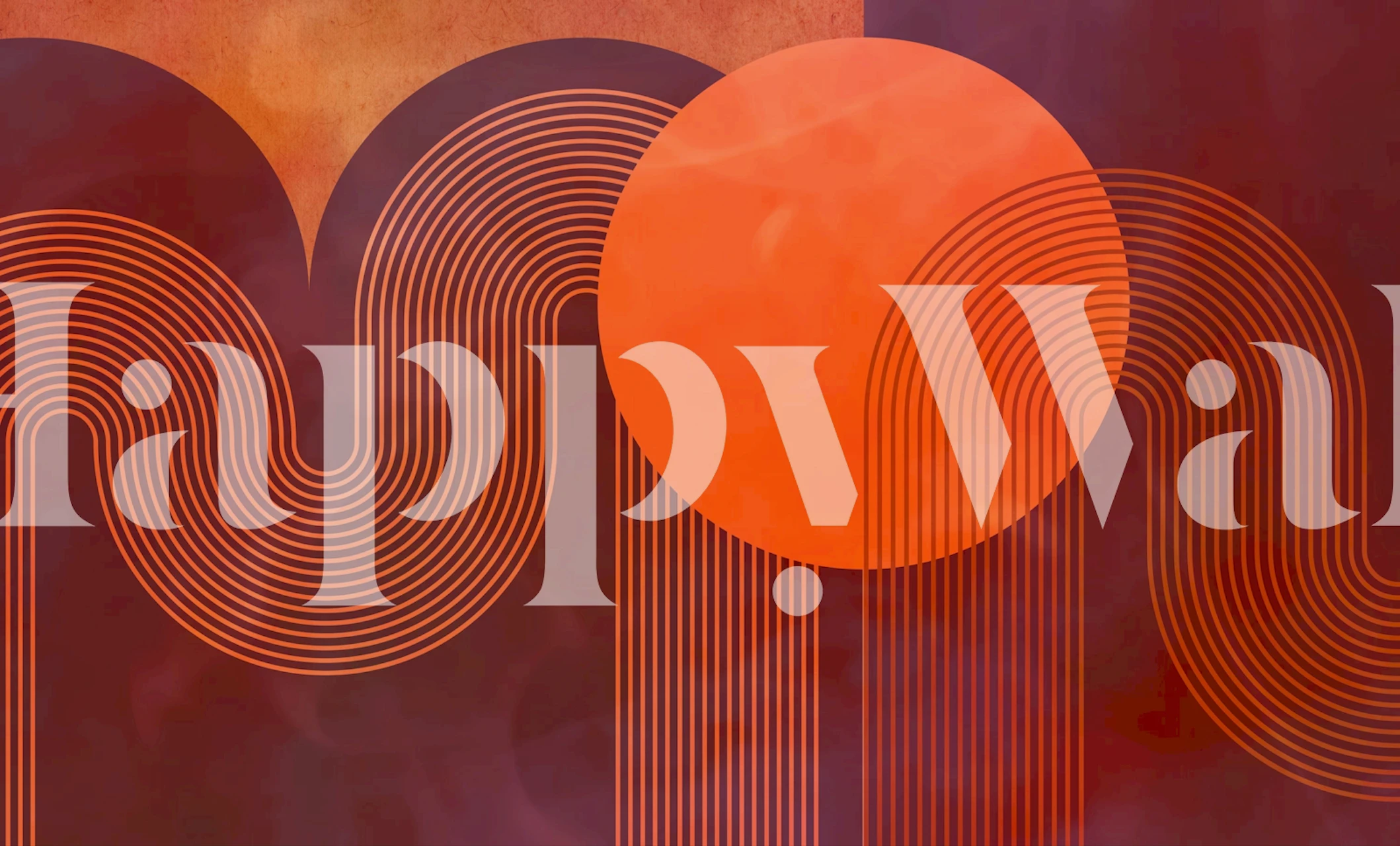 Urban Sunrise Arch Lines huoneessa