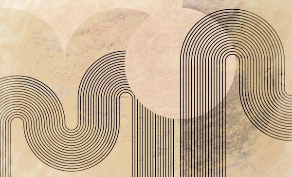 Warm Urban Arch Line Art