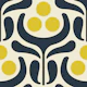 KF 0243 A - Vintage Retro Modern Floral