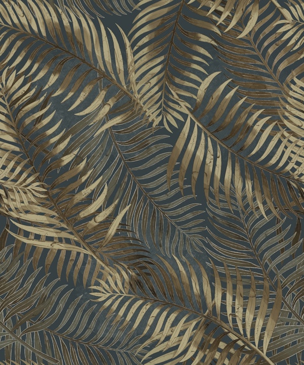 Golden and Green Palm Leaves