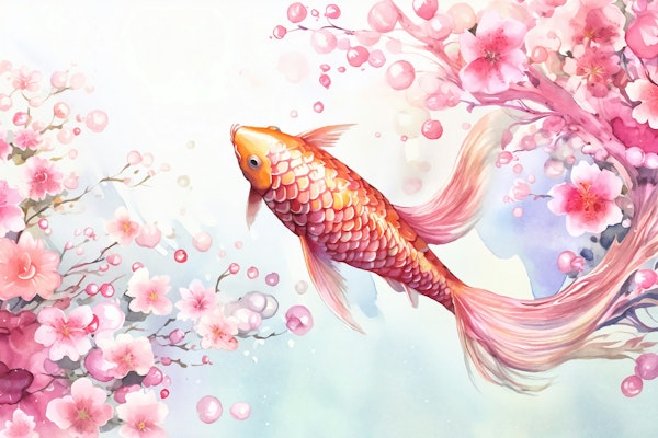 Whimsy Koi Flower Pond