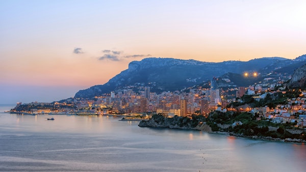 Monaco at dusk