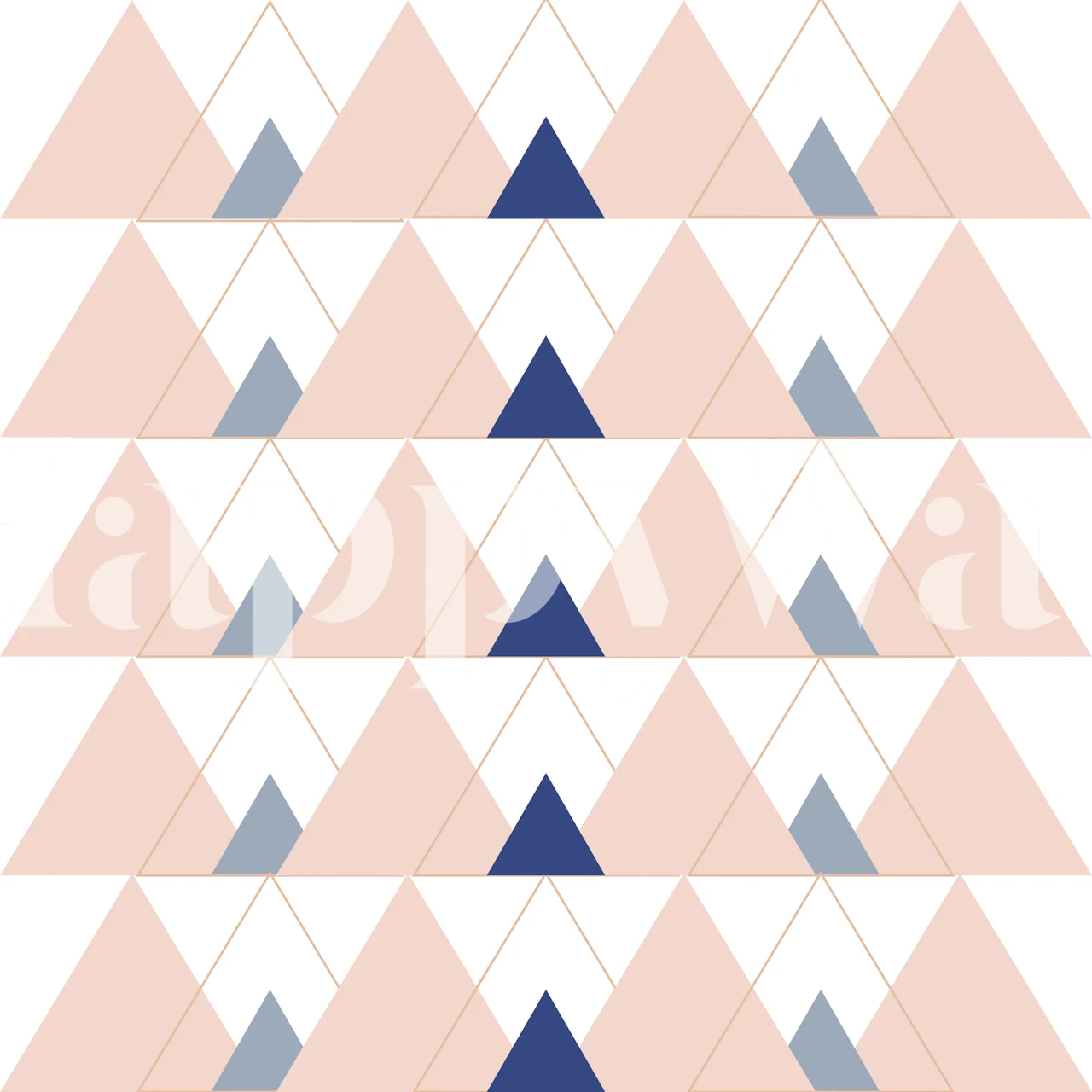 Pink pastel wallpaper with triangular patterns