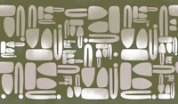 Mid-Century Pattern Moss papiers peint