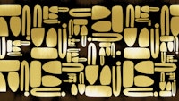 Mid-Century Pattern Mustard wallpaper