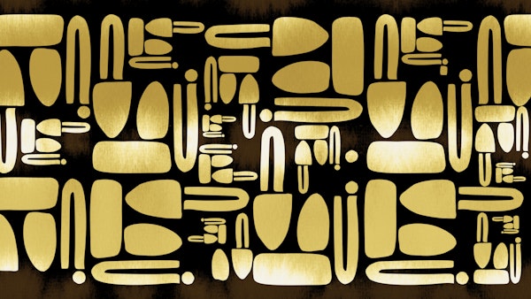 Mid-Century Pattern Mustard