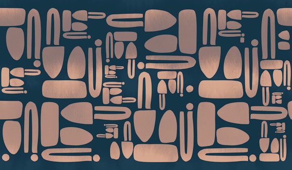 Mid-Century Pattern Aqua