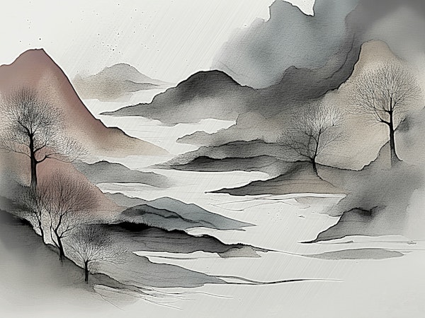 Japandi Wabi Sabi Autumn Forest