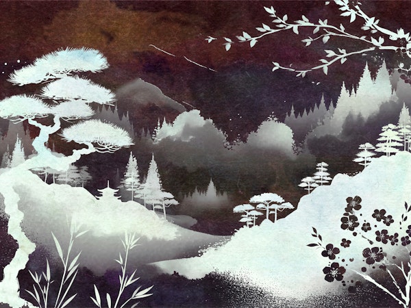 Misty Japandi Forest