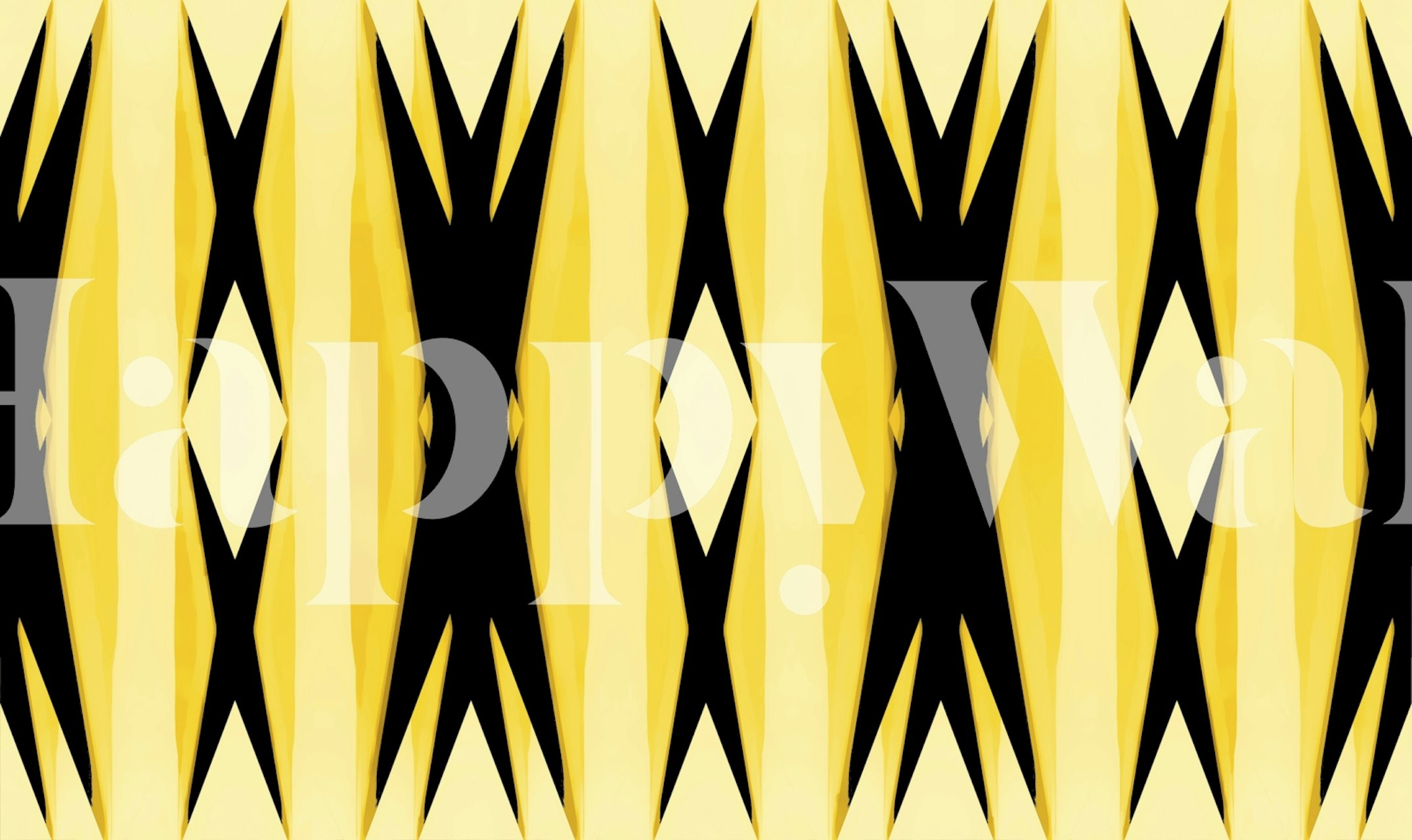 Ταπετσαρία Seventies Japandi Tribal σε ένα δωμάτιο