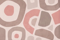 Paper Cut Shapes Abstract Art Peach ταπετσαρία