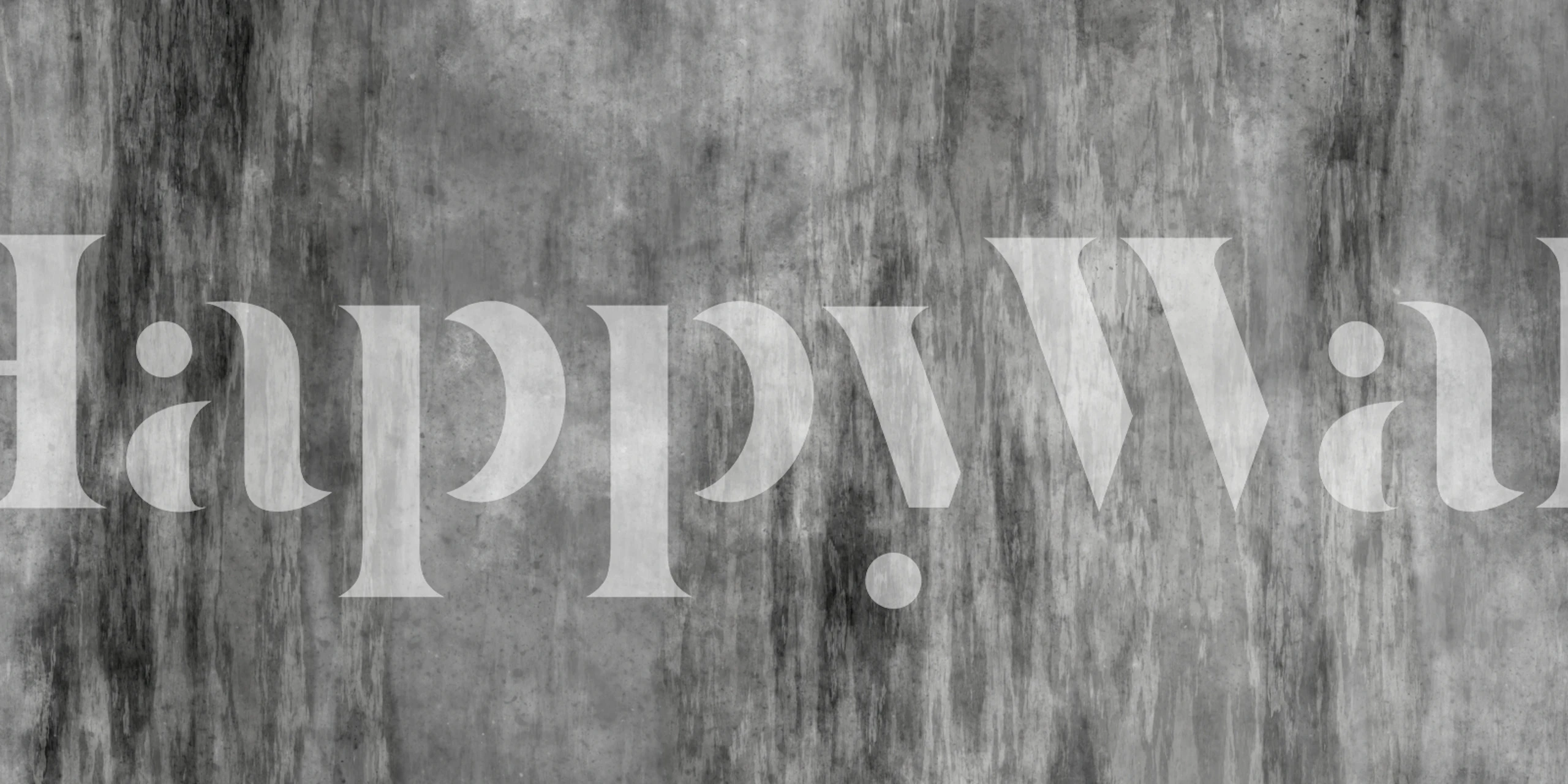 Distressed concrete wall wallpaper in a modern room