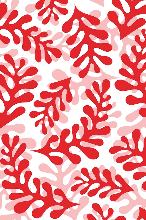 Red leaves pattern