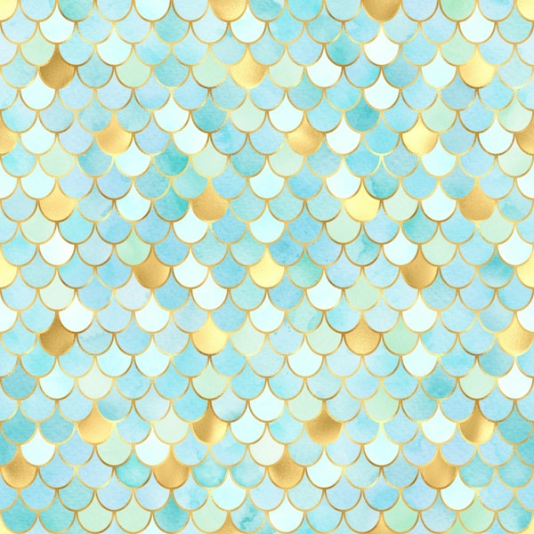 Mermaid scales - turquoise
