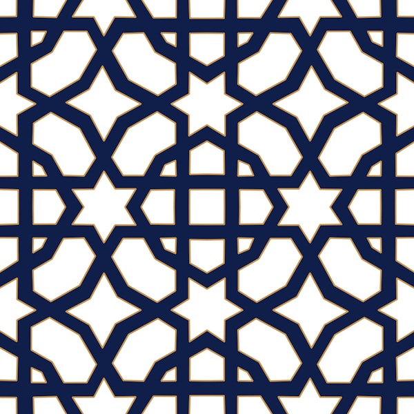 Arabesque art style 1 navy gold