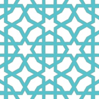Arabesque art style 1 turquoise papiers peint