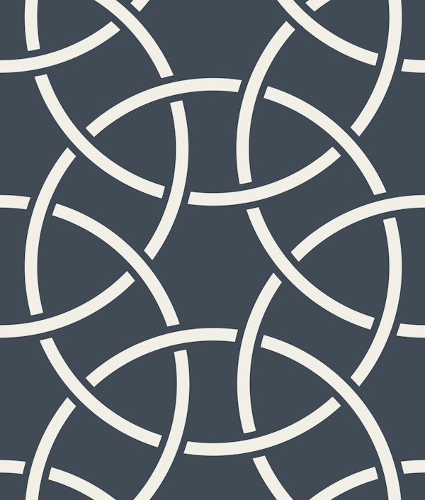 Arabesque art style 2 navy