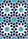 Arabesque art style 3 navy