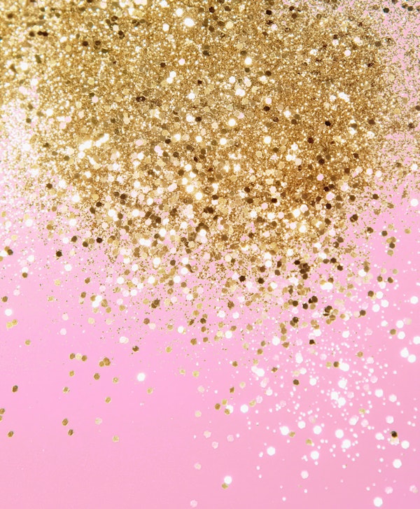 Gold Pink Glitter 1