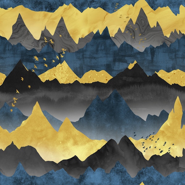 Blue and Golden Mountains