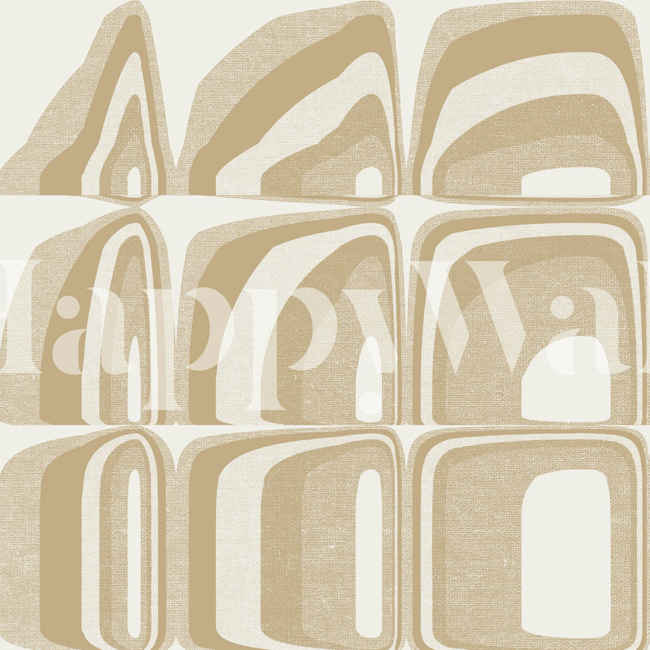 Optical Theme behang in een stijlvolle kamer