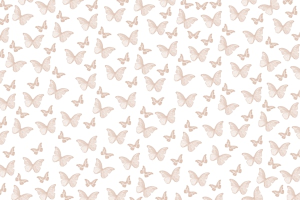 Soft Beige Butterfly Pattern 1