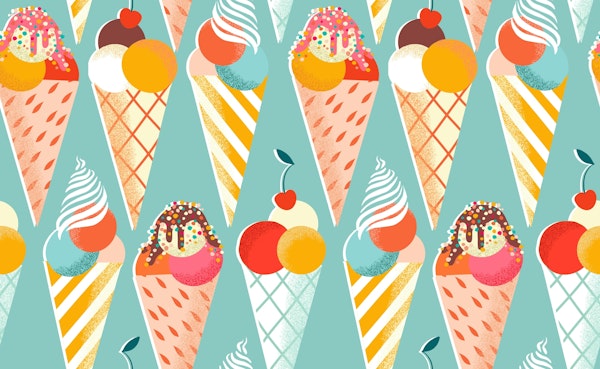 ice cream cones mint