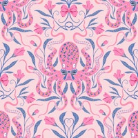 Preppy Octopus, pink and blue ταπετσαρία