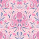 Preppy Octopus, pink and blue