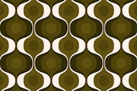 Autumn Green Retro 70s Fashion wallpaper