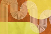 Sunny Mid Century Modern Curvy Lines ταπετσαρία