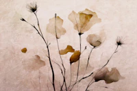 Moody Watercolor Flowers tapete