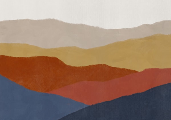 Vintage Minimal Mountains 1