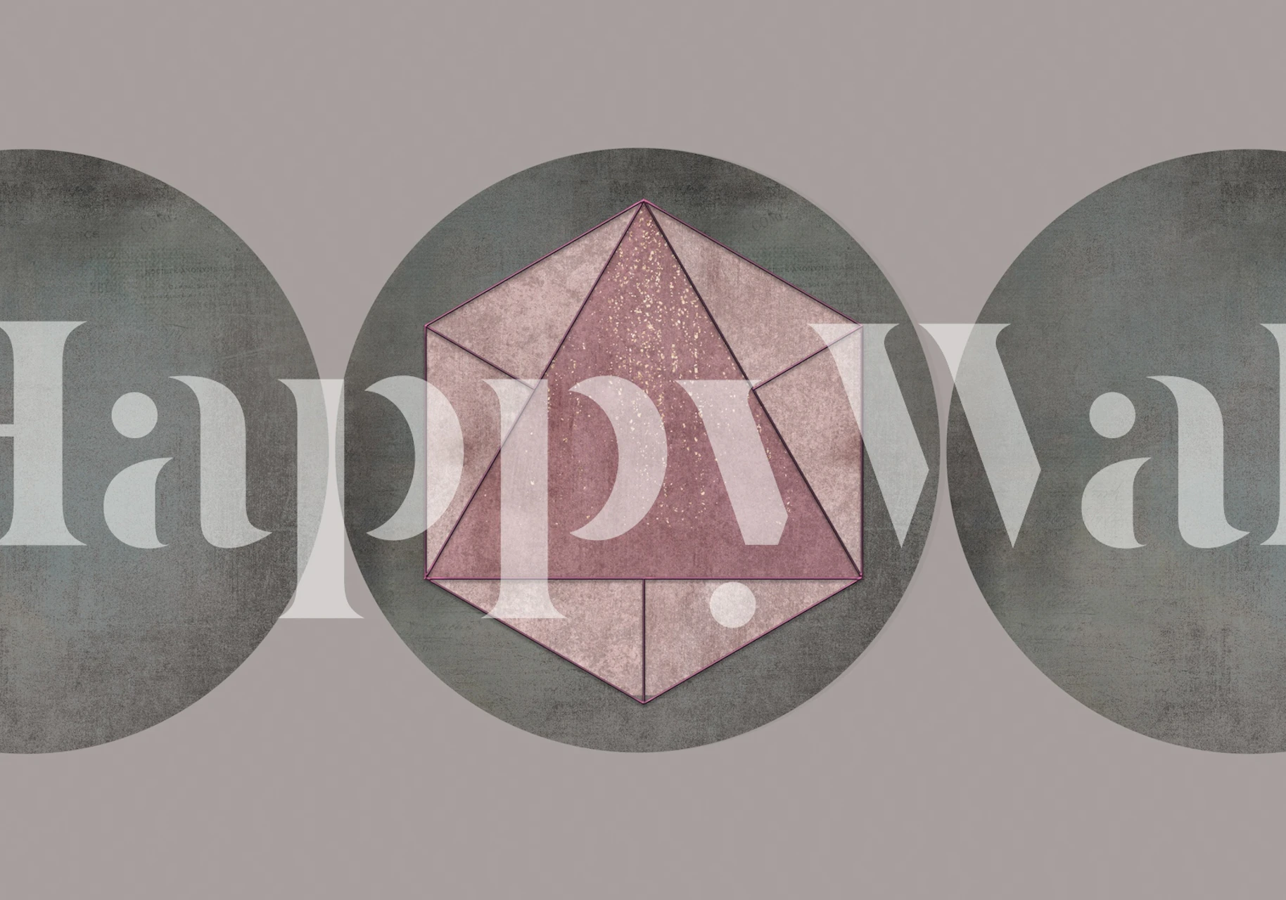 Mid Century Modern Geometry tapet i et rum