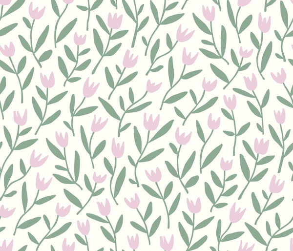 Tulip Dance - Green & Pink