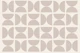 Modern Tan Beige Mid-Century Contemporary Geo