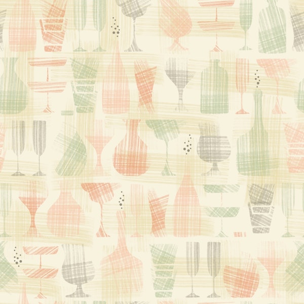 Drinking glasses and bottles medium - beige