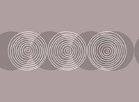 Circle Minimalist Modern Geometry Smoke Pink behang